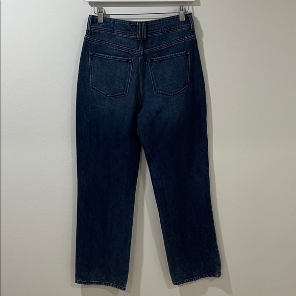 NWT Dear John Women’s Jeans Wide Leg Straight Leg 27 Dark Denim Stretchy Casual - Picture 4 of 9